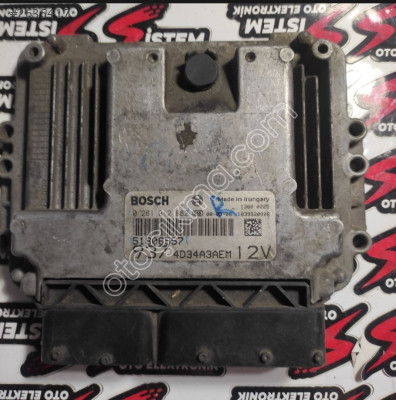 Alfa Romeo 1.9 JTDM Motor Beyni 0281012882 51806557.  EDC16C39