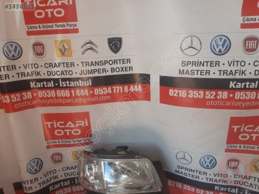VW Transporter T5 Sağ-Sol Ön Far - Oto Çıkma Parçaları