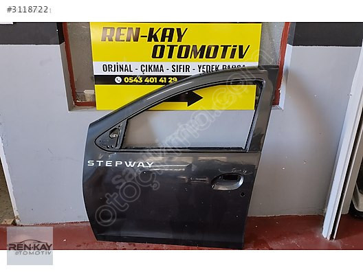 DACİA SANDERO STEPWAY SOL ÖN KAPI ÇIKMA ORJ RENKAY OTO KOCAELİ