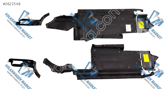 AUDI Q5 09-17 ALT TABAN MUHAFAZA TAKIMI 8R0825207E 8R0825208E