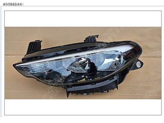 FİAT EGEA SOL ÖN FAR SİYAH ZEMİN OPAR HALOJEN OEM:5221446200