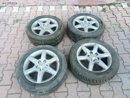 audi a4 215/55/16 çelik jant lastik takım