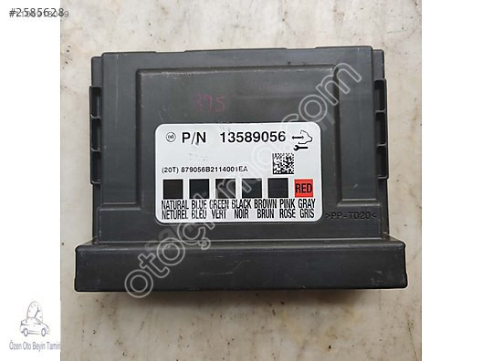 Opel Astra BCM Merkezi kontrol Modülü 13589056