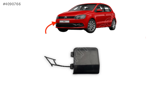 6C0807241 VW POLO 2015-2017 ÖN ÇEKİ DEMİR KAPAĞI