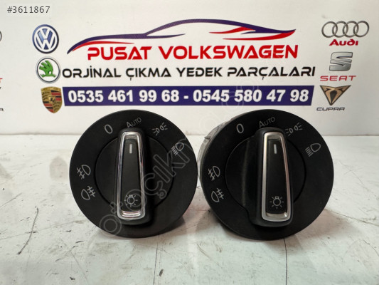 GOLF 7 ÇIKMA ORJİNAL FAR AÇMA DÜĞMESİ KROMLU 5G0 941 431