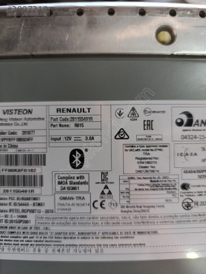 281155491 R Megane 4 teyip ünitesi