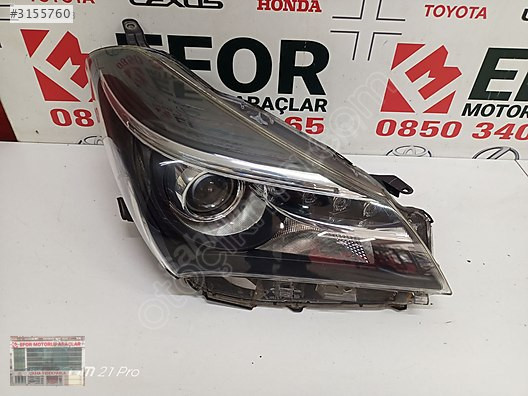 TOYOTA YARİS LEDLİ SAĞ FAR ÇIKMA ORİJİNAL PARÇA 2015-2016