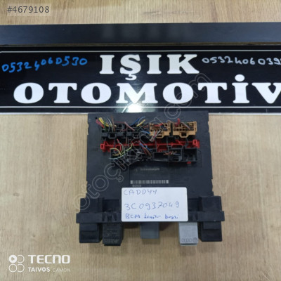 VOLKWAGEN CADDY BCM KONFOR BEYNİ 3C0937049