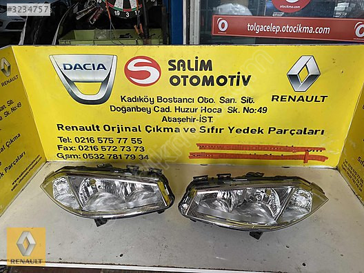 RENUALT MEGAN 2 SIFIR SAĞ SOL FAR VE DİĞER PARÇALARI