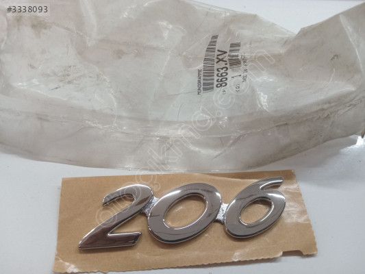 Pejo 206 yazi orj sifir 8663 XV
