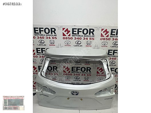 TOYOTA COROLLA CROSS BAGAJ KAPAĞI ÇIKMA ORJİNAL YEDEK PARÇ