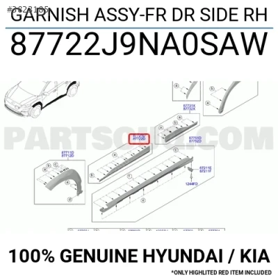 87722-J9NA0SAW ÇITA ÖN KAPI SAĞ KONA 20>