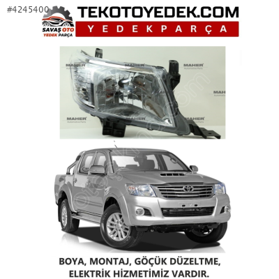 HILUX ÖN FAR SAĞ SOL 2011 2012 2013 2014 2015 KAMPANYA