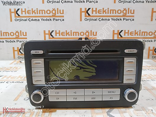 VW PASSAT GOLF JETTA MULTİMEDYA TEYP 1K0 035186 AD, CAMDA
