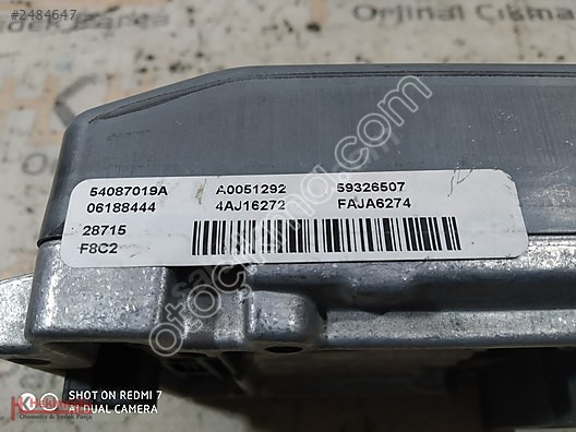 FORD FİESTA DİREKSİYON KOLONU BEYNİ 54087019A A0051292 59326