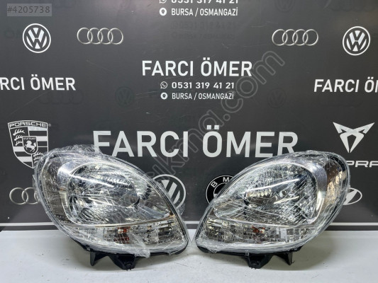 RENAULT KANGOO 2003 - SAĞ - SOL TAKIM ÖN FAR BEYAZ SİNYALLİ SIFIR