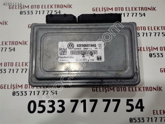 03E906019AQ 03E906019 SIMOS11.2 VW POLO MOTOR BEYNİ