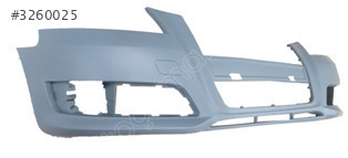 AUDI A3- 09/12; ÖN TAMPON GRİ (SİS/PANJUR DELİKLİ/SENSÖR DE