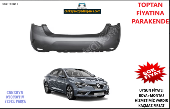RENAULT MEGANE 4 ARKA TAMPON SIFIR 2015 850228743R