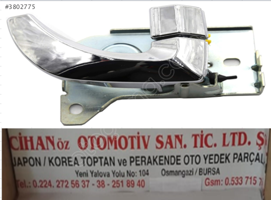 KİA SORENTO İÇ KAPI KOLU SAĞ 2002-2006 ORJİNAL 82620-3E011