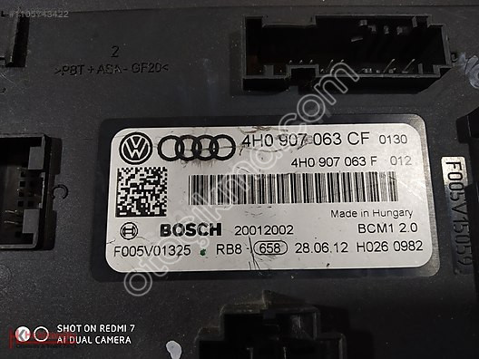 UDİ A6 C7 A7 BODY BEYNİ 4H0 907 063 CF 4H0 907 063 F 4H09070