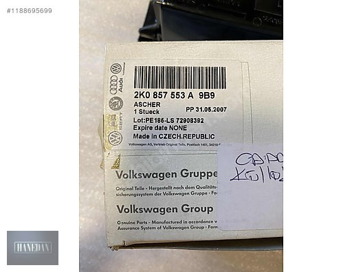 Volkswagen VW CADDY KÜLLÜK İÇİ 2K0 857 553A