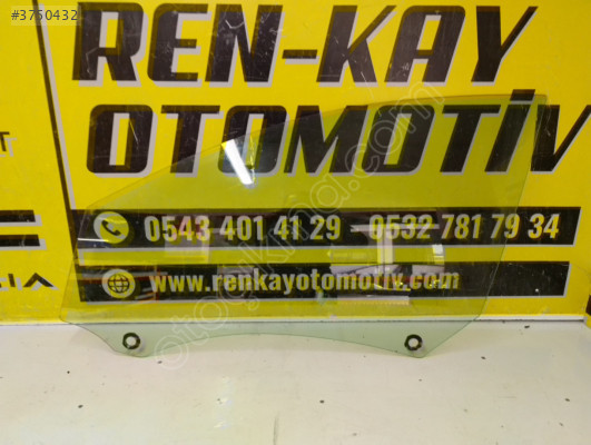 RENAULT MEGANE 4 SOL ÖN KAPI CAMI ORJ ÇIKMA RENKAY OTO KOCAELİ