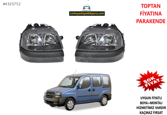 FİAT DOBLO 2000/2005 SAĞ-SOL ÖN FAR ADET FİYAT SIFIR 46807768