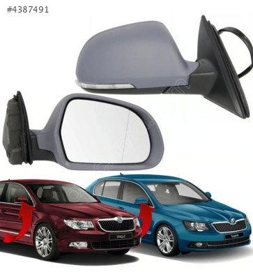 3T1857508BH SKODA SUPERB 2008-2015 AYNA KOMPLE SAG 6 PİN