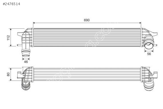 TURBO RADYATORU (INTERCOOLER) RENAULT LAGUNA III