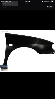 Volkswagen Polo Classic sağ çamurluk 96-01