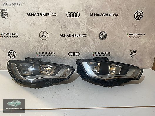 AUDİ A3 SAĞ FAR ORJİNAL 2012-2016