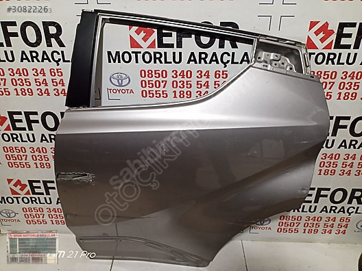 TOYOTA C-HR SOL ARKA KAPI ÇIKMA ORJİNAL PARÇA 2016-2022