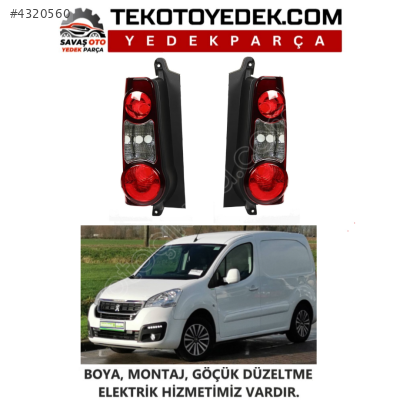 PARTNER PANELVAN ARKA SİYAH STOP SAĞ SOL 2016 VE ÜZERİ / KAMPANYA