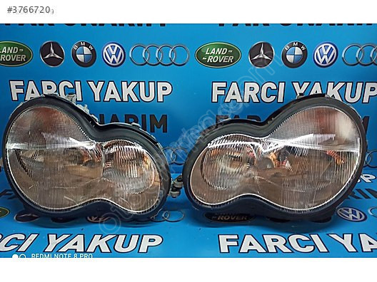MERCEDES C180 ESKİ KASA SAĞ SOL FAR SIFIR.RİJİNAL ADET FİYATI