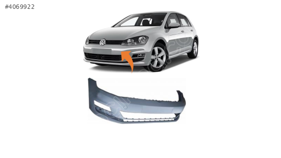 5G0807217BN VW GOLF7 2013-2016 ÖN TAMPON FAR YIKAMASIZ SENSÖRSÜZ