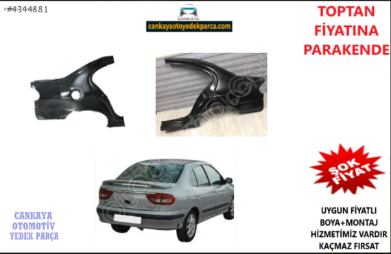 MEGANE 1 SEDAN ARKA ÇAMURLUK SAĞ/SOL SIFIR 7751469932