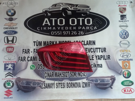 BMW 5 SERİSİ F10 ORJİNAL CIKMA SOL STOP