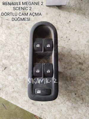 RENAULT MEGANE 2 SCENİC 2 ORJİNAL DÖRTLÜ CAM AÇMA DÜĞMESİ