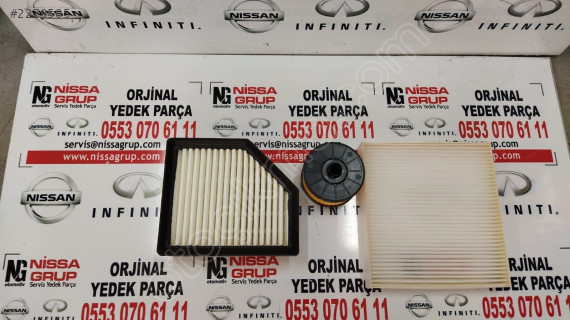 NİSSAN QASHQAİ BAKIM SETİ HAVA+YAĞ+POLEN OEM SIFIR J12 2022-