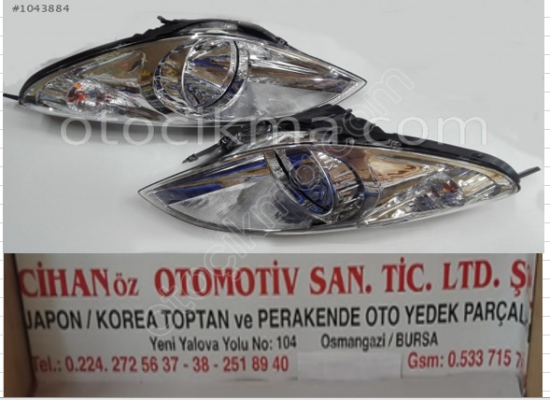 Hyundai i20 Far 2008 2012 -Sağ Sol-