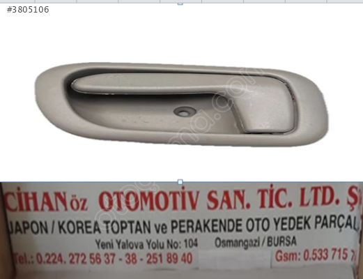 TOYOTA COROLLA KAPI KOLU İÇ SOL-SAĞ AE111 1999-2003