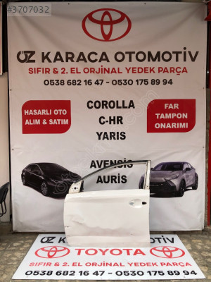 2013-2018 TOYOTA AURİS ÇIKMA ORJİNAL SOL ÖN KAPI