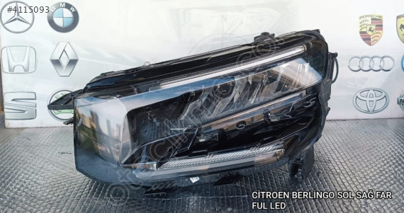 CİTROEN BERLINGO ORJİNAL ÇIKMA SOL FAR
