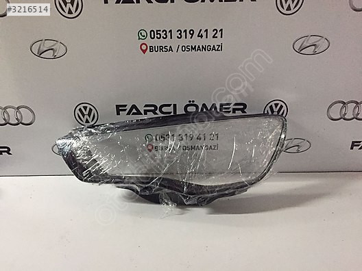 AUDİ A3 ÖN SOL FAR CAMI SIFIR ORJİNAL CAM