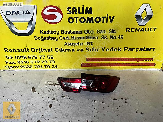 RENAULT CLIO 4 ÇIKMA ORJİNAL SAĞ İÇ DIŞ STOP VE DİĞER PARÇALARI