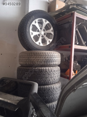 Mitsubishi L200 orjinal çıkma jant lastik takımı