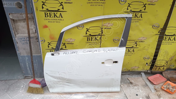 OPEL CORSA D SOL ÖN KAPİ BEYAZ ÇIKMA ORJİNAL YEDEK PARÇA