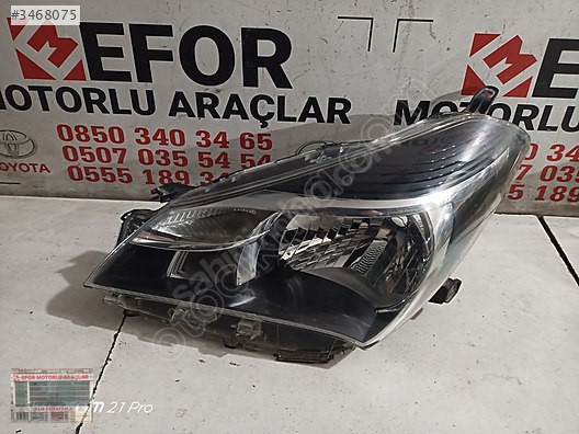 TOYOTA YARİS SOL FAR ÇIKMA ORİJİNAL PARÇA 2015-2016