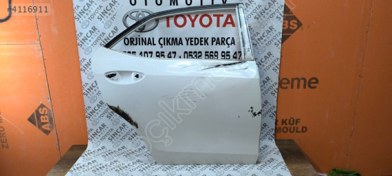 TOYOTA COROLLA 2013 2018 SAĞ ARKA KAPI ÇIKMA ORJİNAL DÜZ BEYAZ